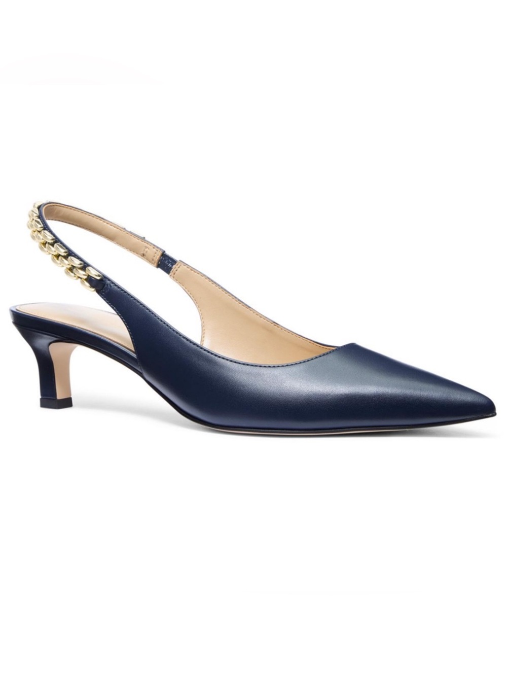 Michael Kors Marcia Slingback Kitten Heel Pumps Size 6.5